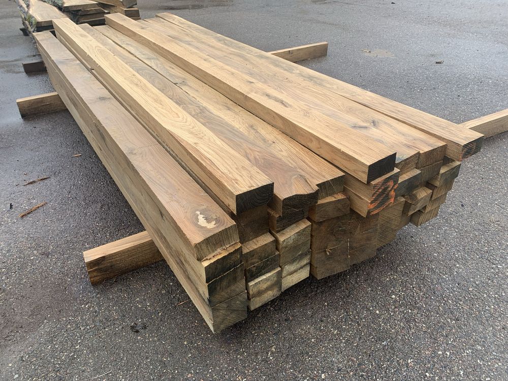 Kantówka dębowa 5x10, 10x10 słupki belki podkłady 2,3,4,5 metrowe