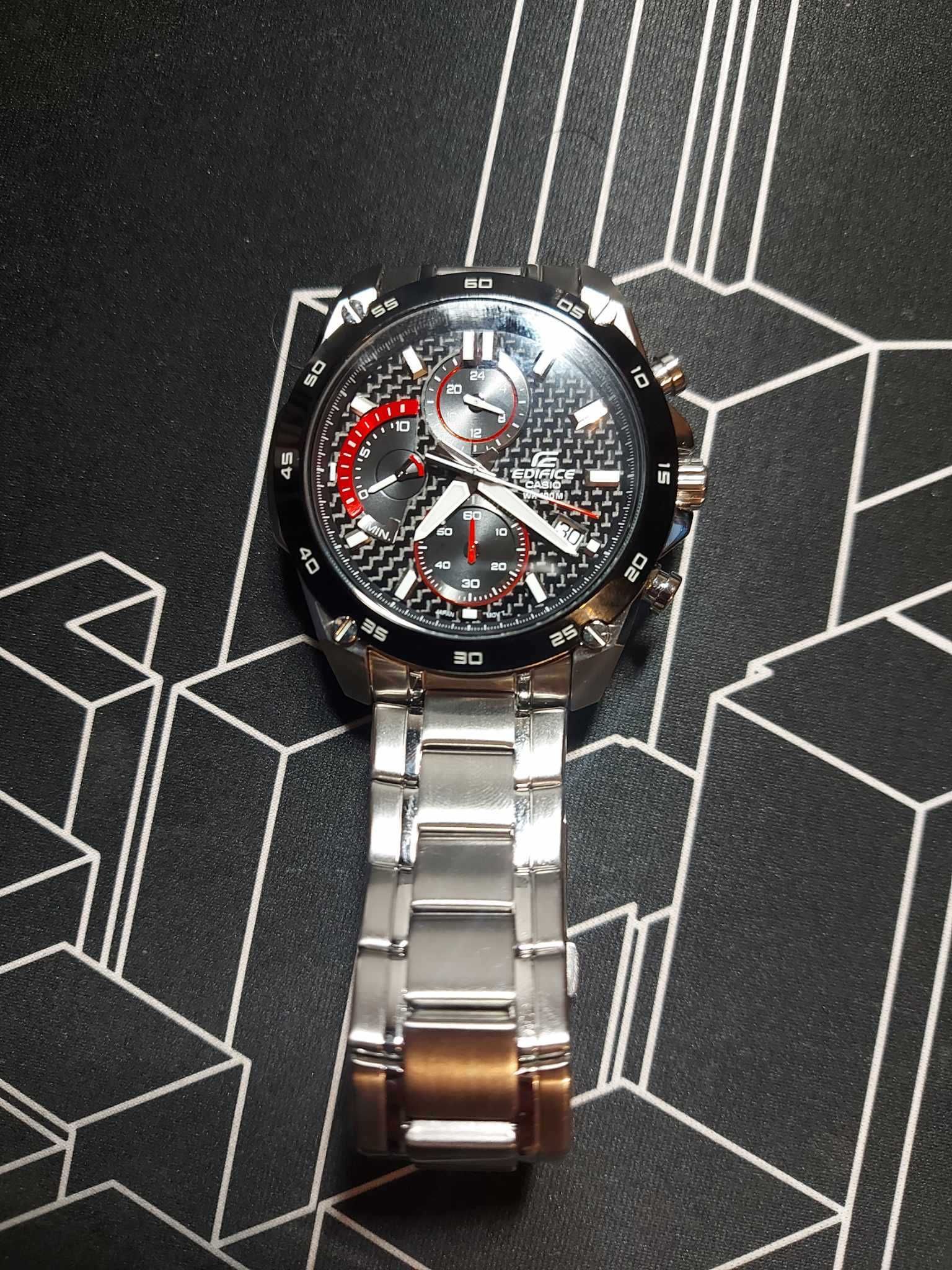 Zegarek Casio Edifice EFR-557CDB-1AVUEF oryginalny praktycznie nowy