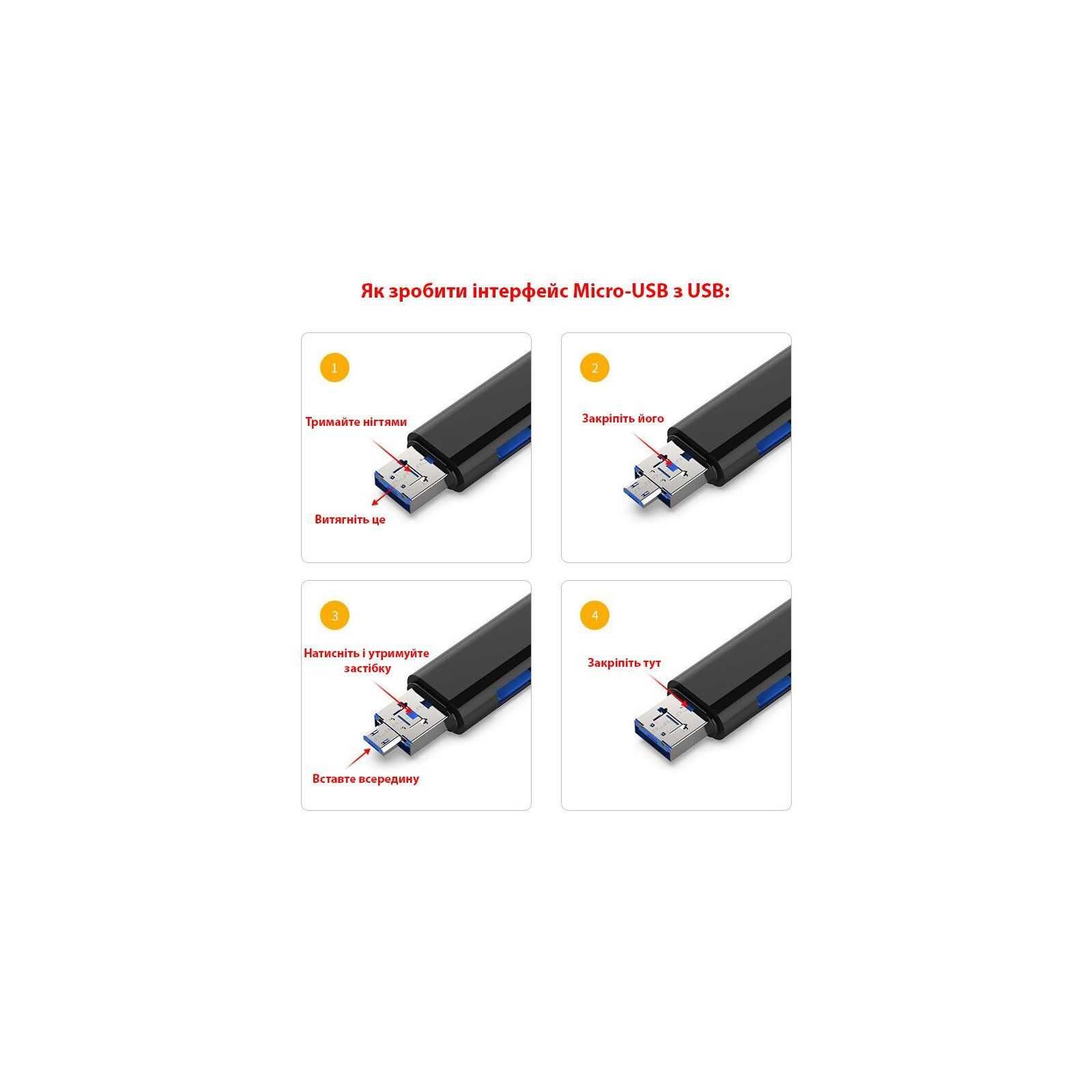 Зчитувач кардрідер флеш-карт Dynamode OTG 3-in-1