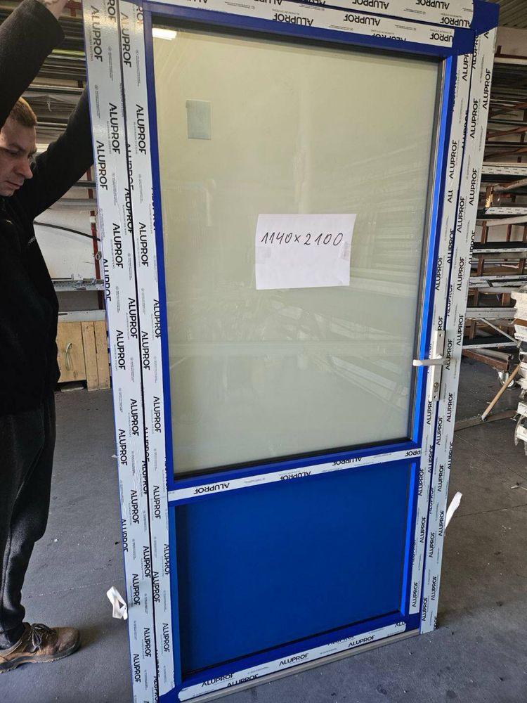 Drzwi aluminiowe nowe zewnetrzne