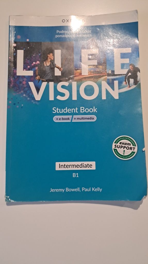 J. Angielski Life vision B1 książkami podręcznik OXFORD
