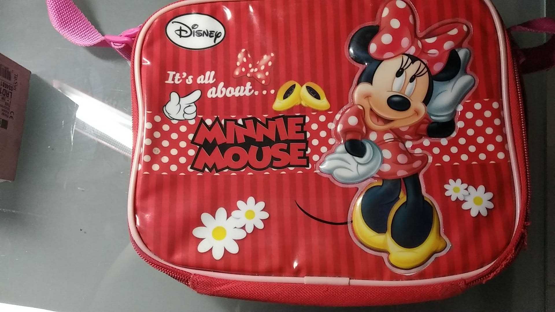 2 Lancheiras e 2 garrafas /copos de criança Minnie e Mickey