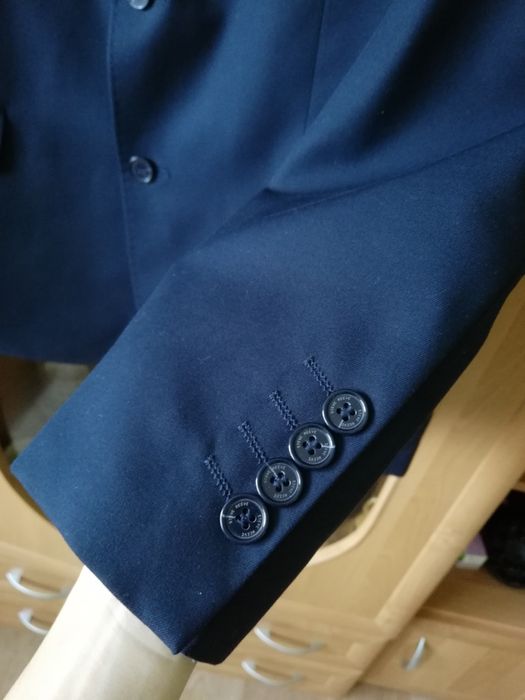 Granatowy garnitur L XL
