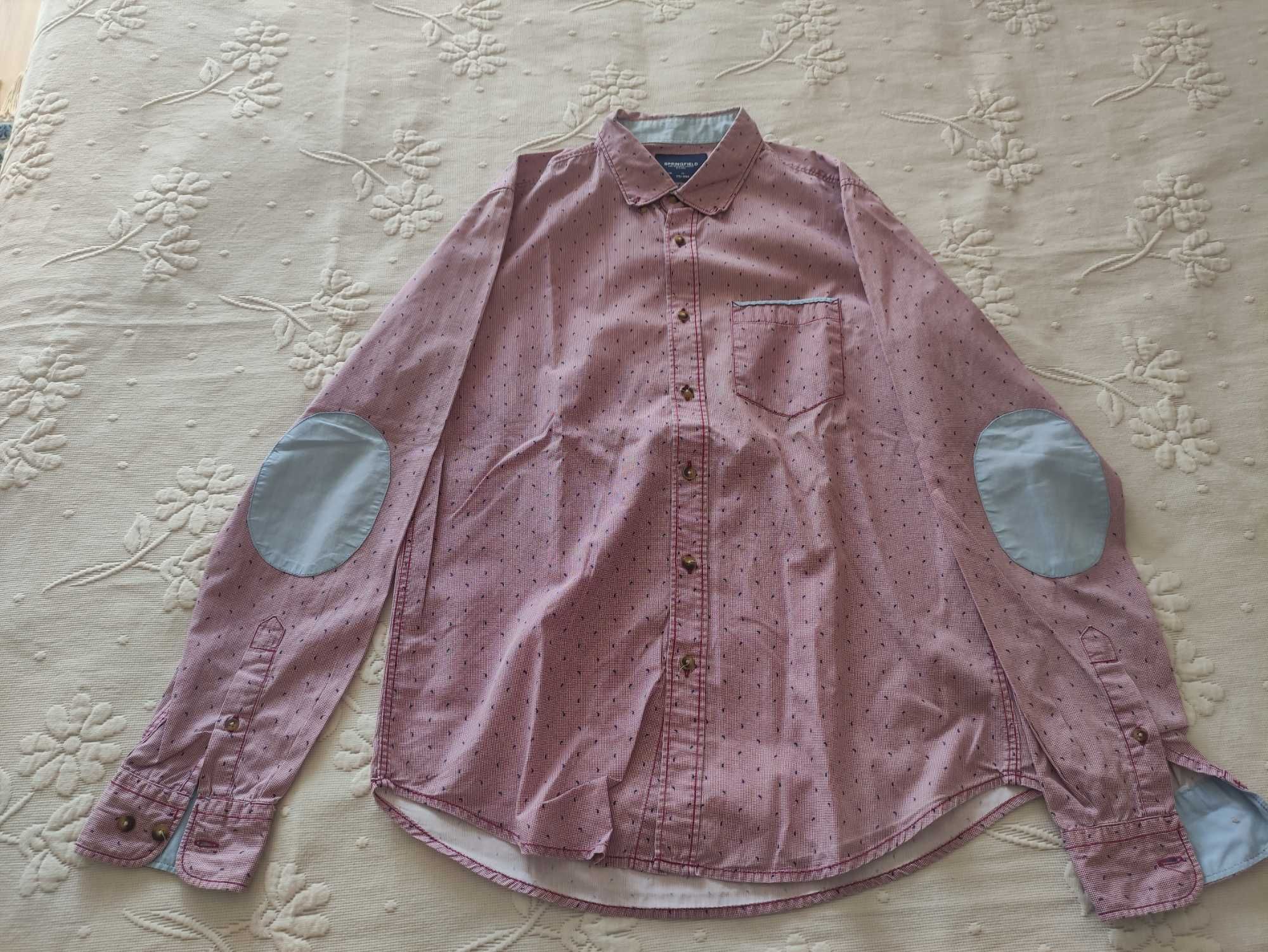 Camisa Rosa às pintas p/homem da Springfield