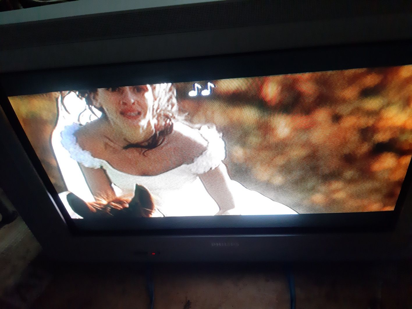 TV com comando  em muito bom estado.