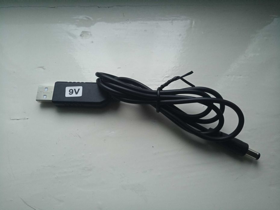 Кабель для роутера/повербанка USB DC 5V в 5V/9V/12V DC 5.5x2.1/5.5x2.5