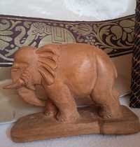 Figurka rzeźba drewniany słoń