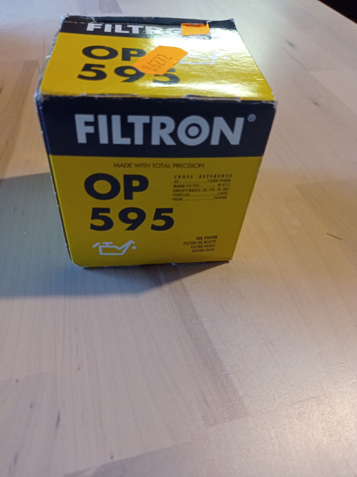 Nowy filtr oleju Filtron op 595