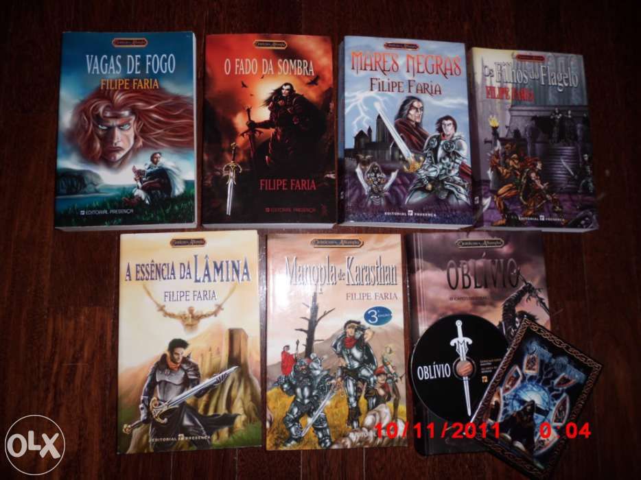 Livros de fantasia e outros novos para venda