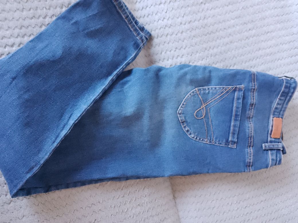 Spodnie damskie jeansy niebieskie rozmiar L xl