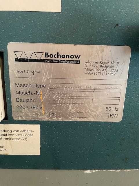 Stół do Sitodruku na szkle lub innych materiał. Bochonow Siri 5000 Pro