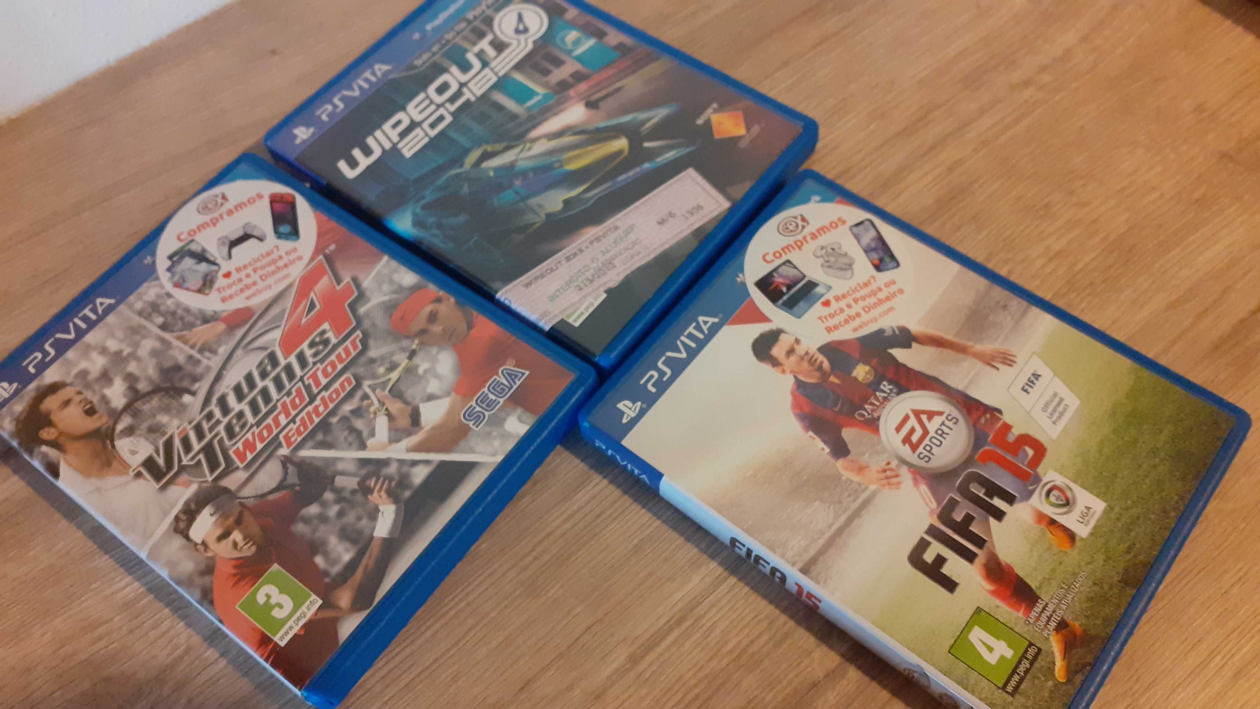 PSP Vita + 3 Jogos/Cartão de memória 8Gb/Transformador