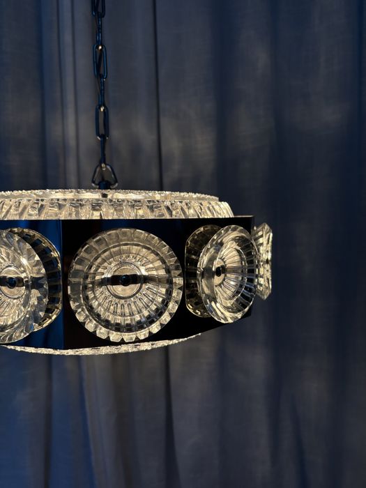 Lampa kryształowa Carl Fagerlund Szwecja lata 60