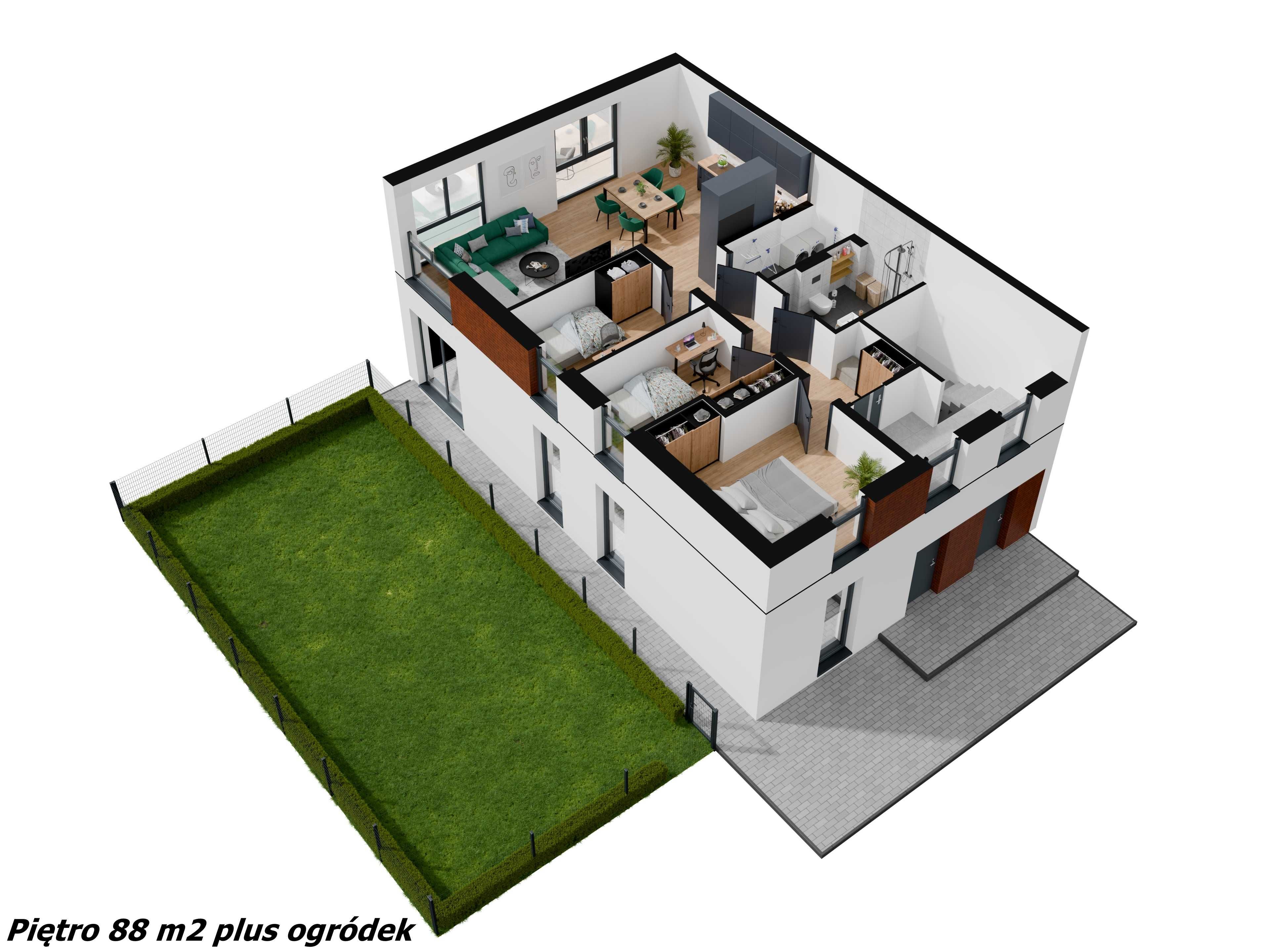 Nowe mieszkania na sprzedaż. Lubliniec ul. Chabrowa 81 m2 oraz 88 m2