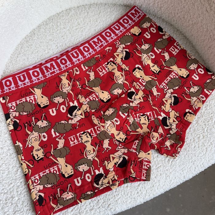 Новорічні, чоловічі, бавовняні труси на подарунок «книга кохання»