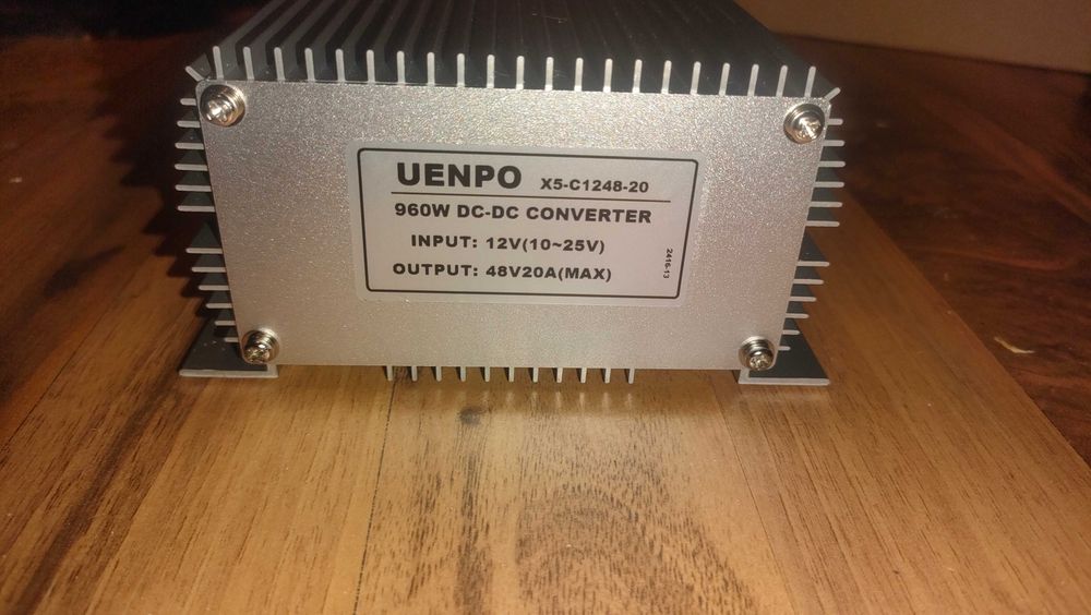Водонепроницаемый преобразователь 12V-48V 20A 960W DC-DC