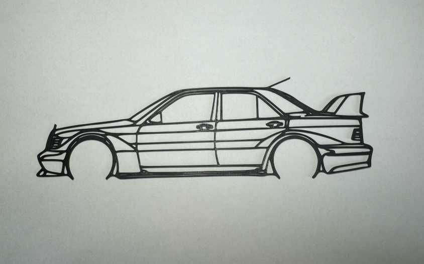 Silhueta Mercedes-Benz 190E EVO 2