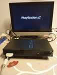 Ps2 fat preta consola cabos