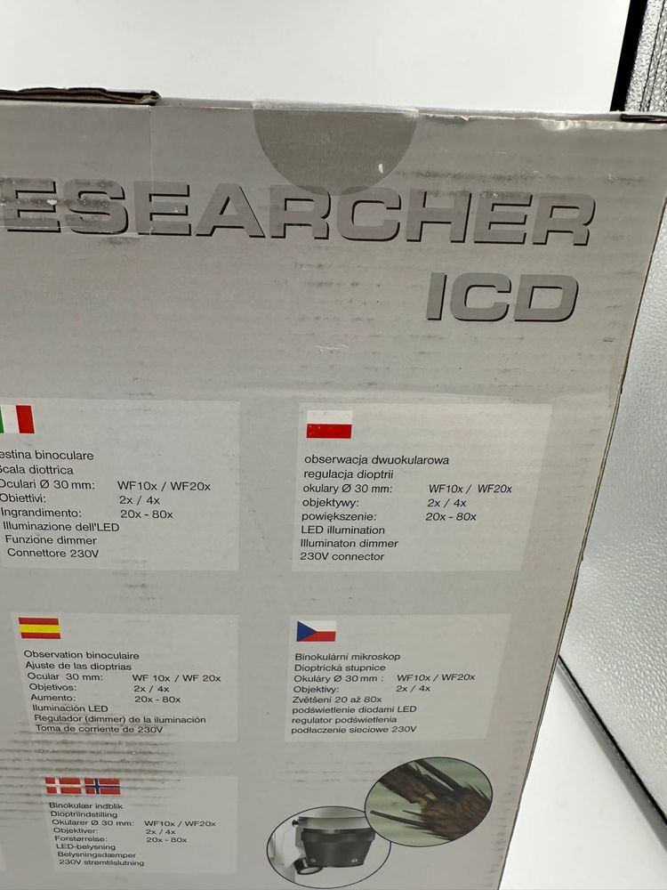 NOWY Mikroskop optyczny Bresser Researcher ICD 80 x