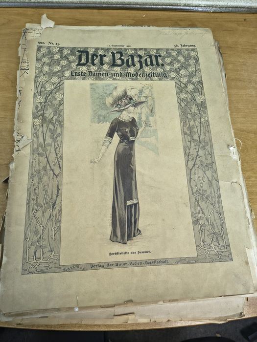 Zabytkowy magazyn modowy „Der Bazar” – rok 1910