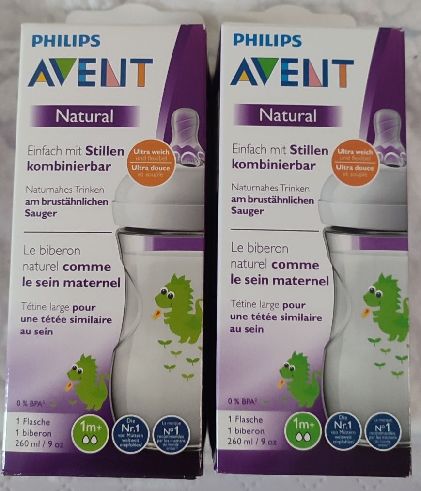 2 nowe butelki Philips Avent natural