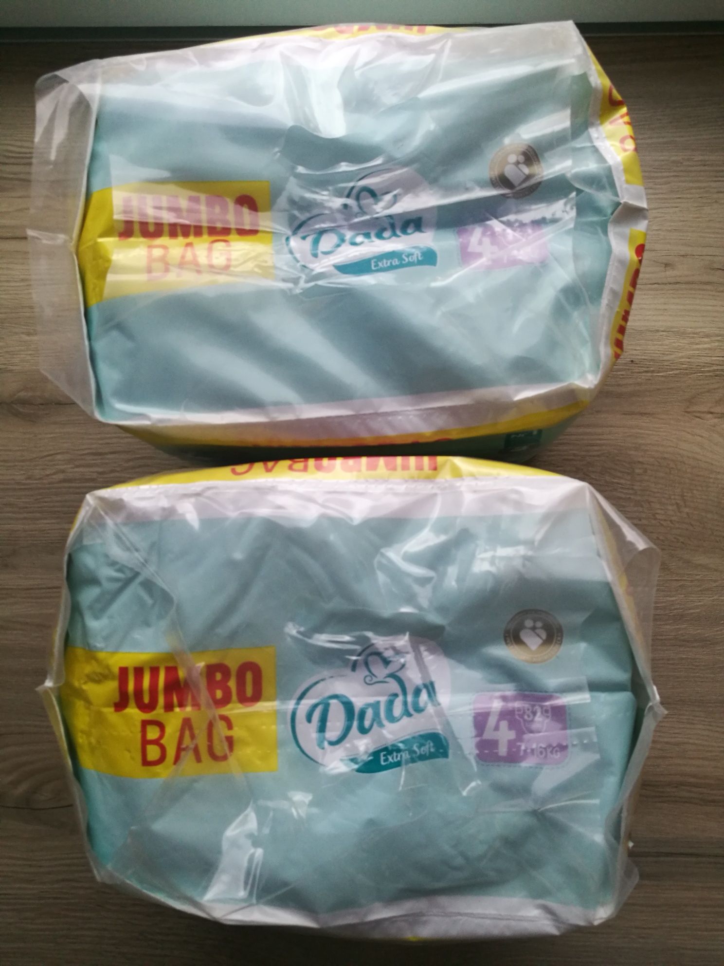 Pieluchy Dada 4 pampersy pieluszki extra soft 2 paczki jumbo bag