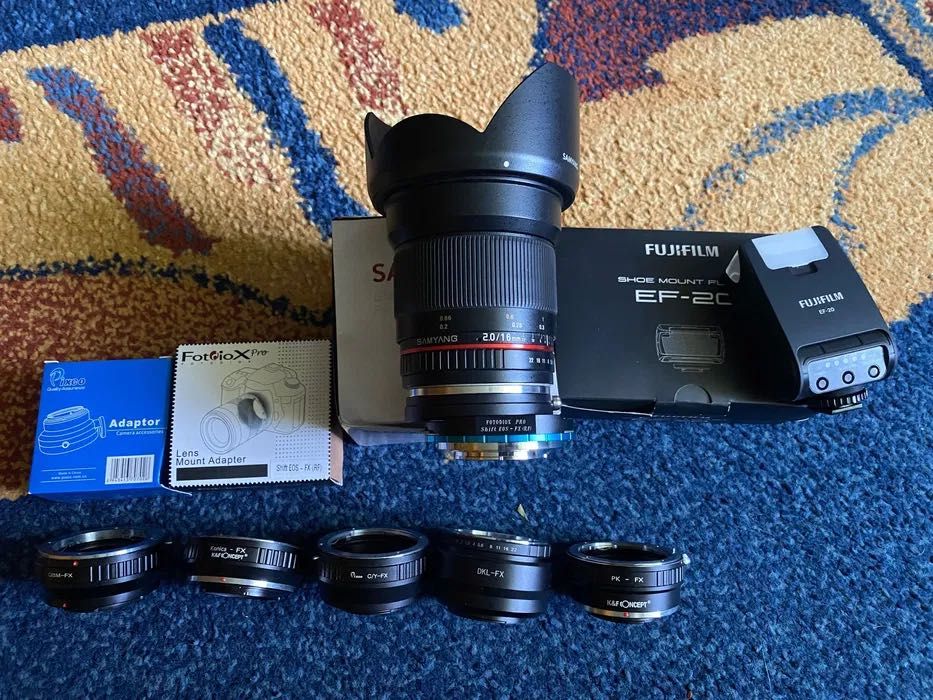 Fujifilm XF 14mm F2,8, zestaw akcesoriów- wyprzedaż po zmianie systemu