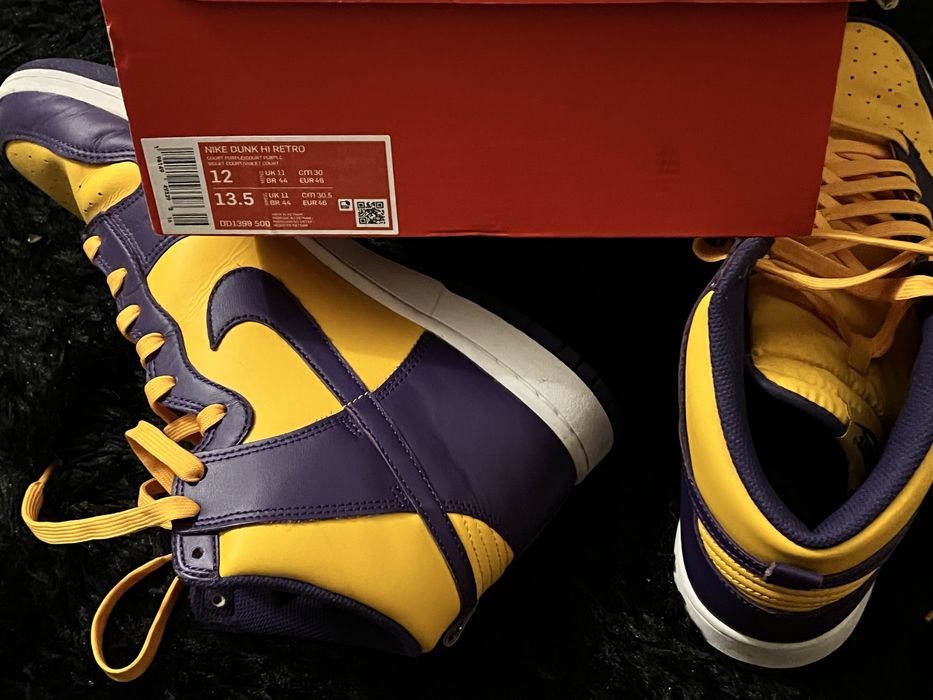 Nike Dunk High Retro "Lakers" sneakers