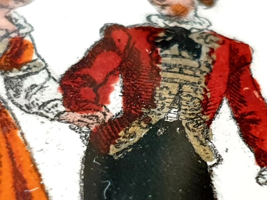 Linda  rara, antiga caixa de pó de arroz  Sec. XIX