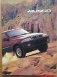 DAEWOO Musso E23, E32, 601TD, 602TD prospekt koreański w j. angielskim