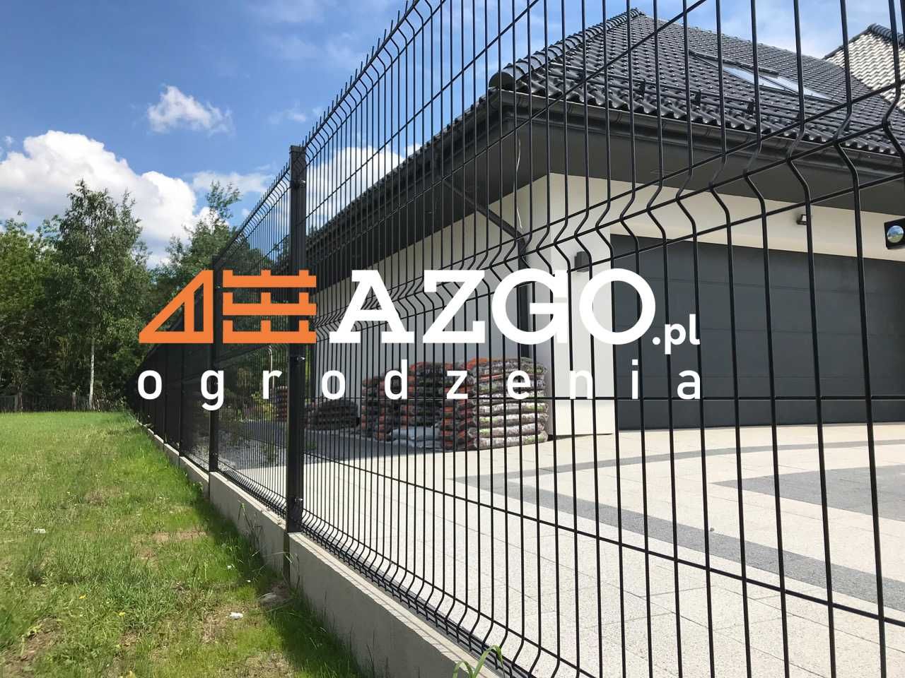 Ogrodzenie panelowe 3D siatka panelowa fi4 fi5 płot słupki podmurówka