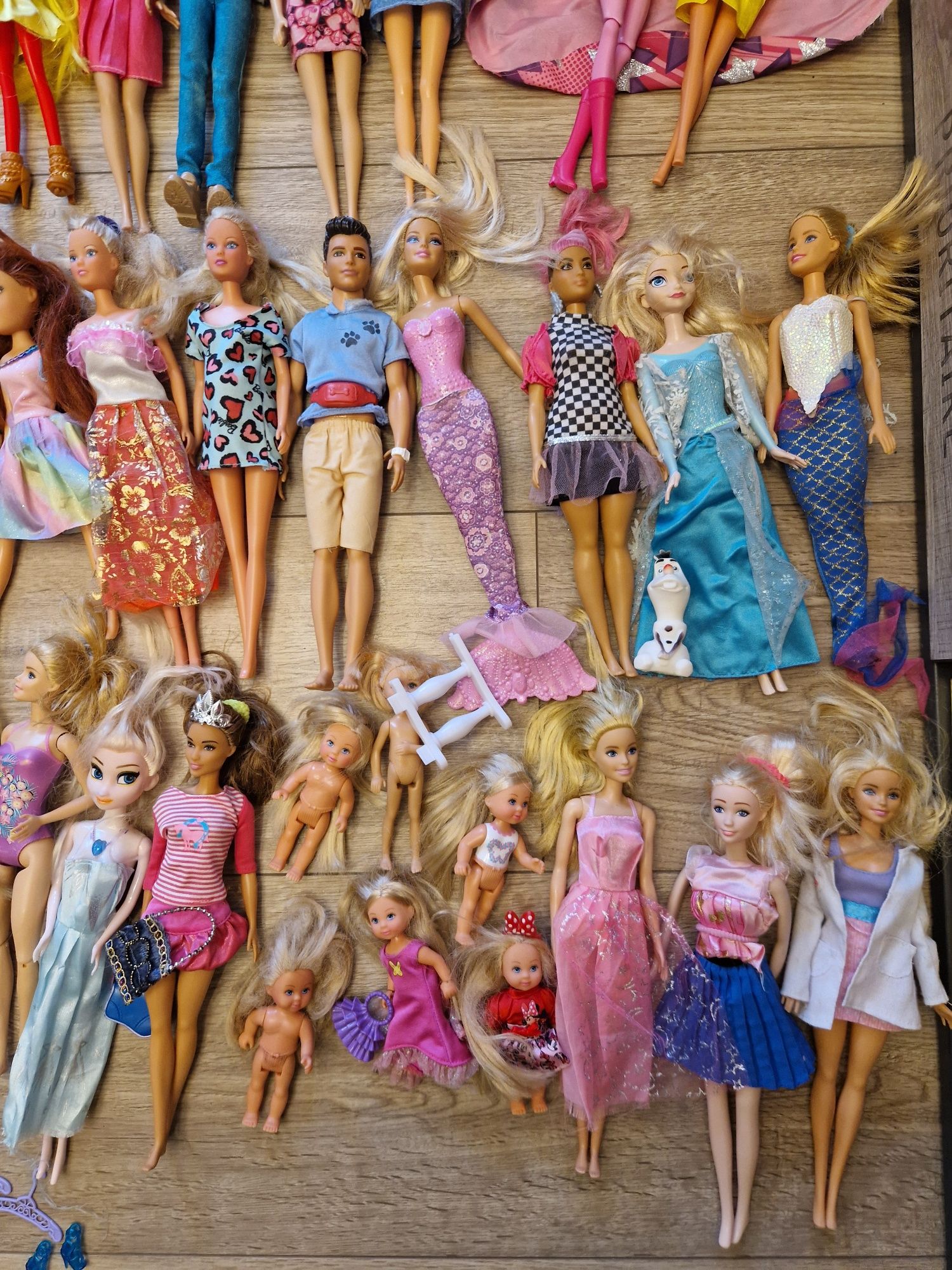 Zestaw lalek Barbie i innych + akcesoria gratis