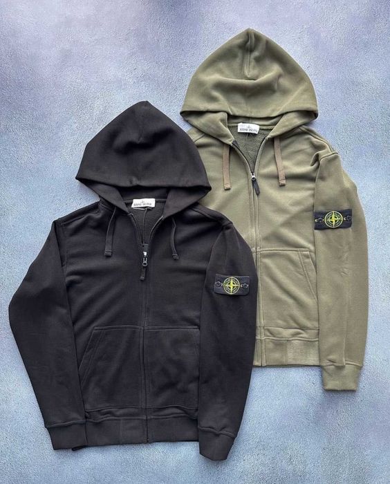‼️SALE‼️Зип худи Stone Island на молнии. Кофта Стон Айленд (Люкс 1в1)