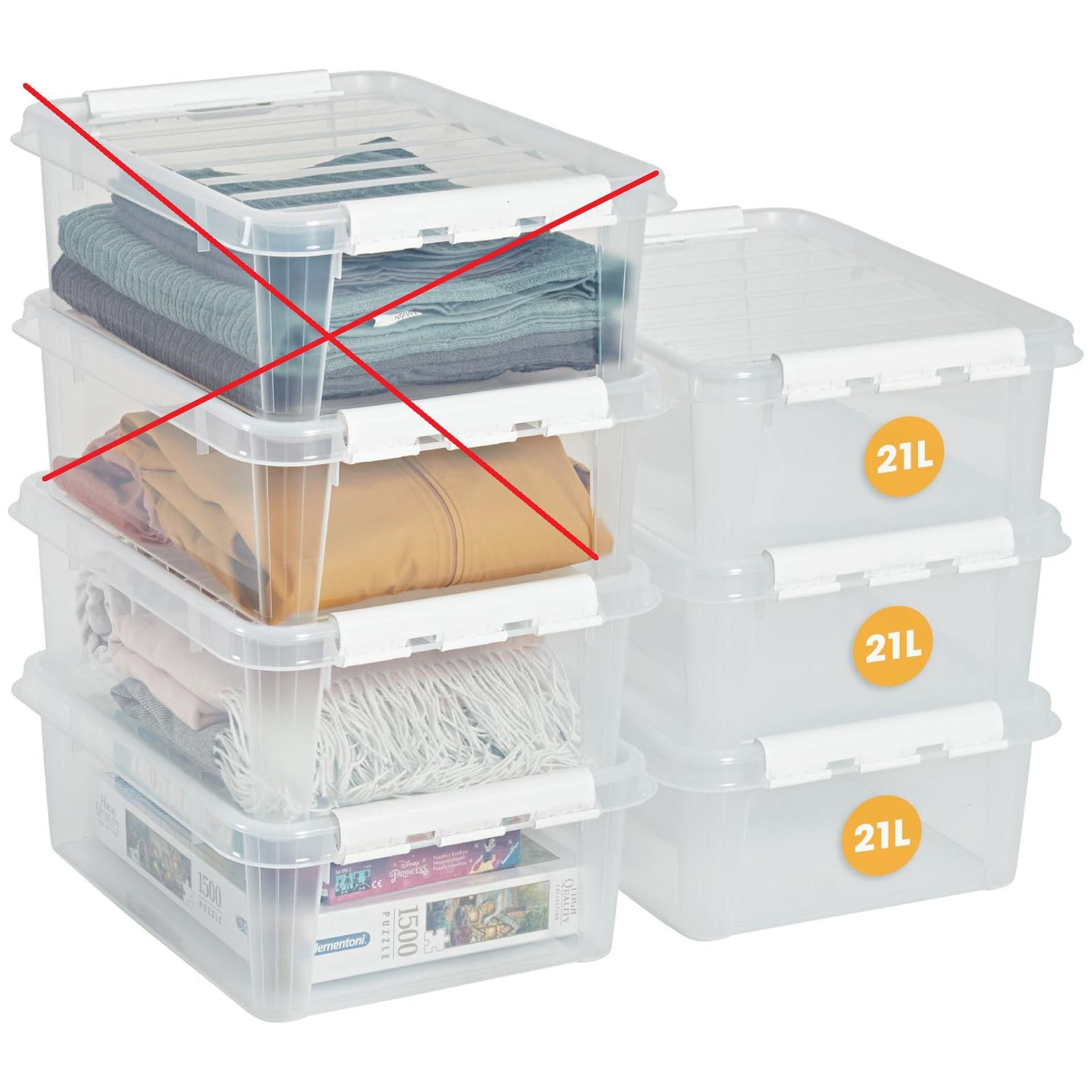 Zestaw pudełek SmartStore 20L z pokrywą - trwałe i funkcjonalne