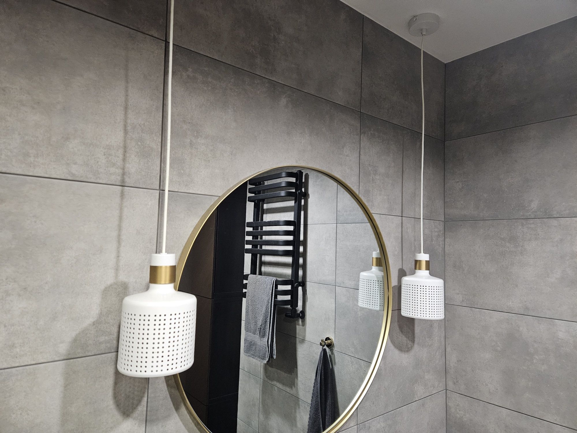 2x Lampa wisząca biała