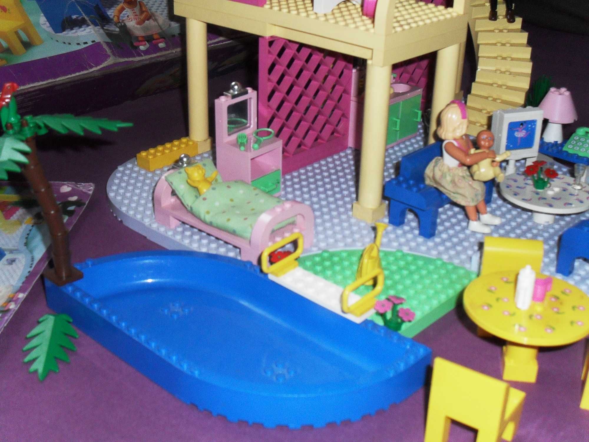 Lego belville fiends duży piętrowy domek dla lalek basen