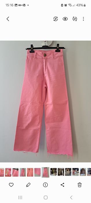 Calças  Stradivarius  rosa 34