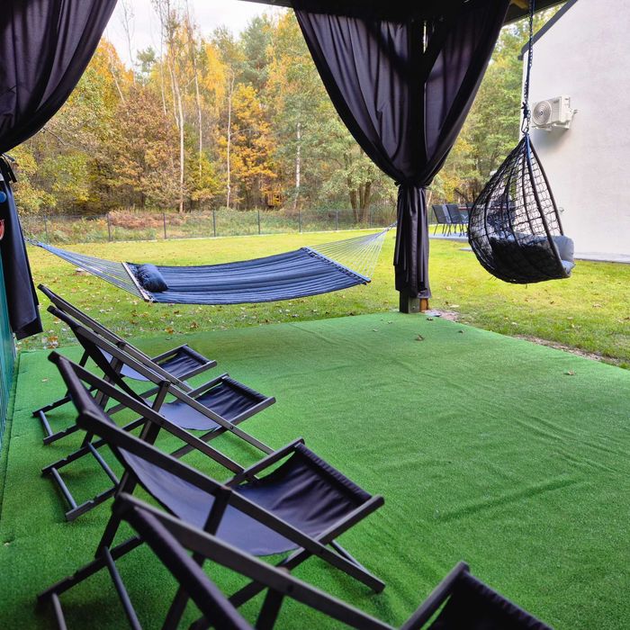 Domek na wynajem z sauną i jacuzzi kominek