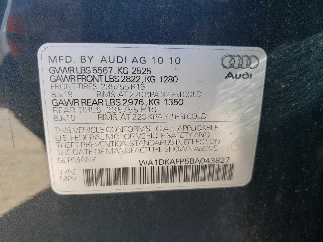 Audi Q5 Premium Plus 2011