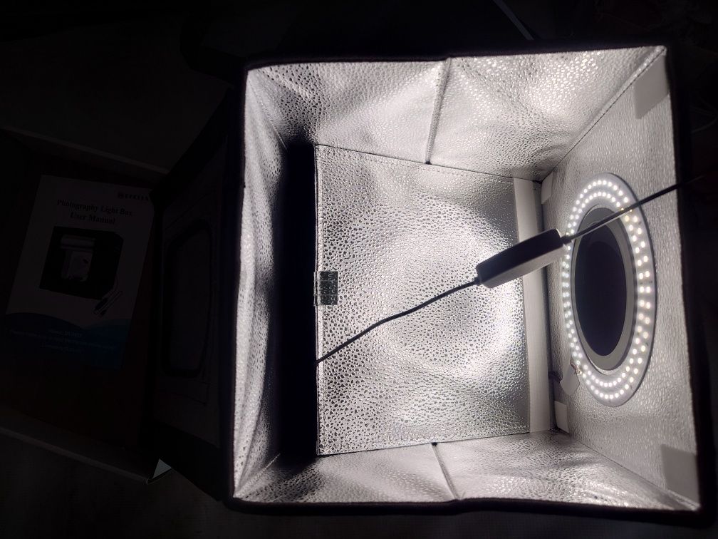 Namiot Bezcieniowy 25x25x25 Fotograficzny FotoBox 6x Tło Składany