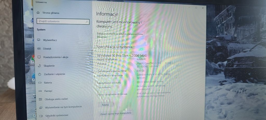 Laptop Acer aspire 8935