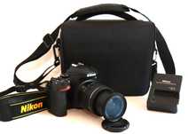 Nikon D3500 com lente Nikon 18-55mm máquina fotográfica digital reflex