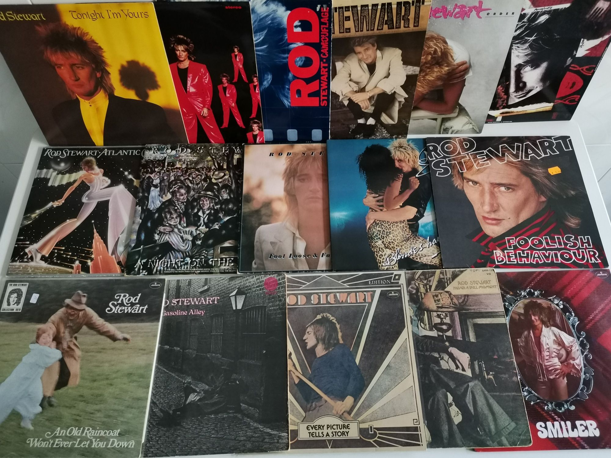 ROD STEWART: 16 Álbuns - Discografia até 1991 {Discos de Vinil}