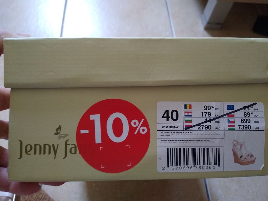 Sandały na koturnie Jenny Fairy 40