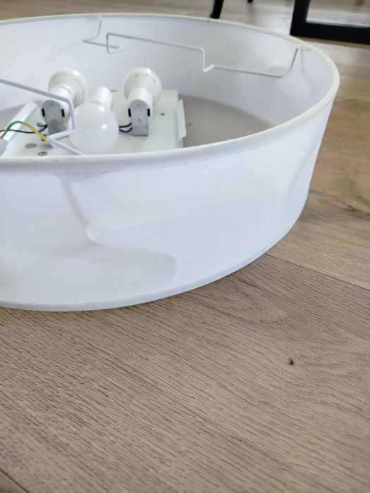 Plafon biały 40 cm średnica