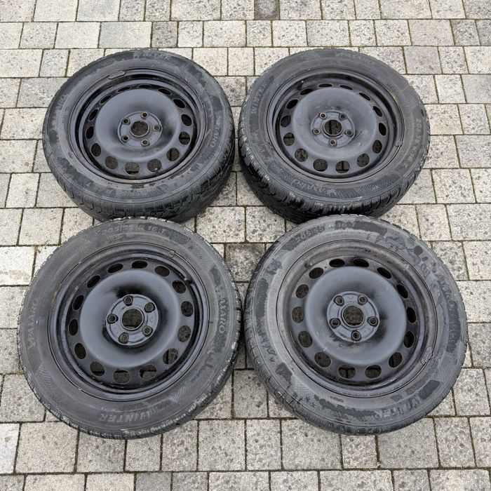 Koła felgi stalowe Audi Vw seat skoda 16” 5x112 opony 205/55/16 zimowe