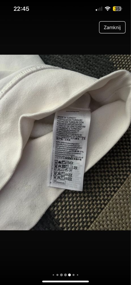 Biała bluza tommy hilfiger