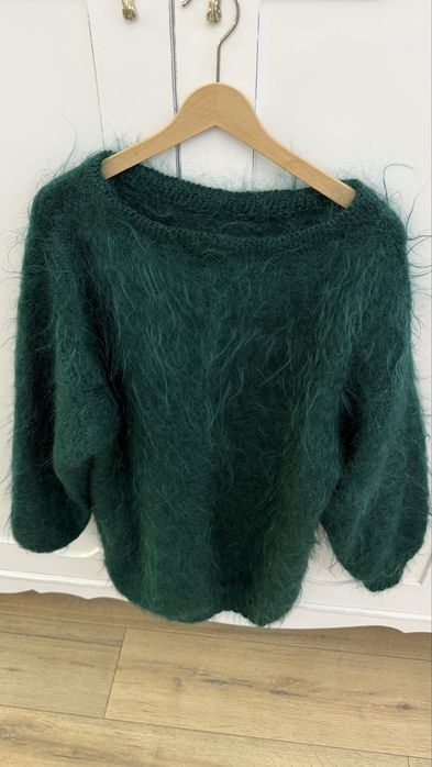 Светр ангора вʼязаний