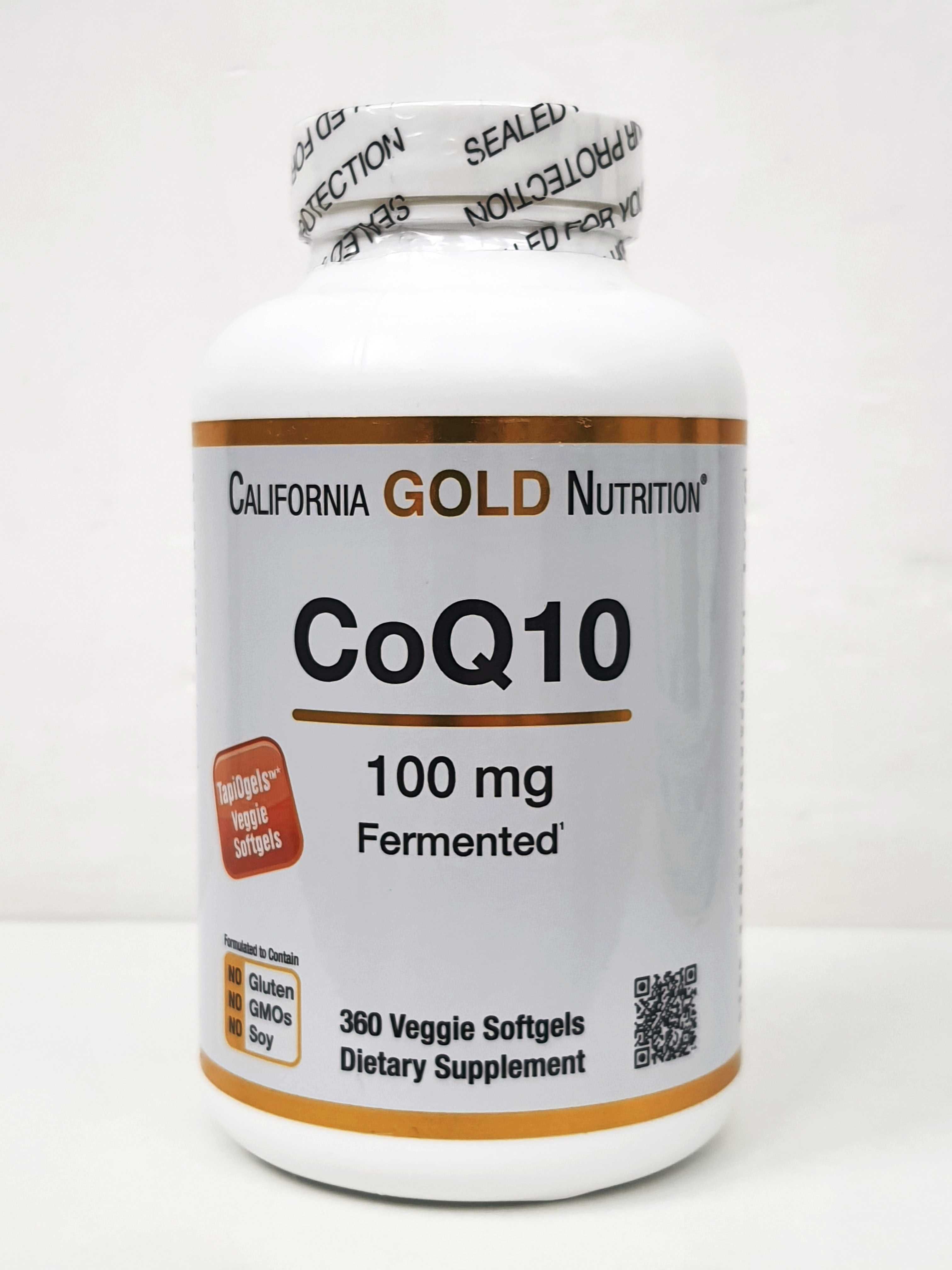 Коензим Q10 California Gold CoQ10, 100 мг, 150/360 капсул