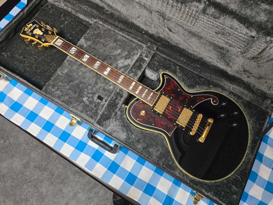 DAngelico Deluxe Atlantic Solid Black 2018